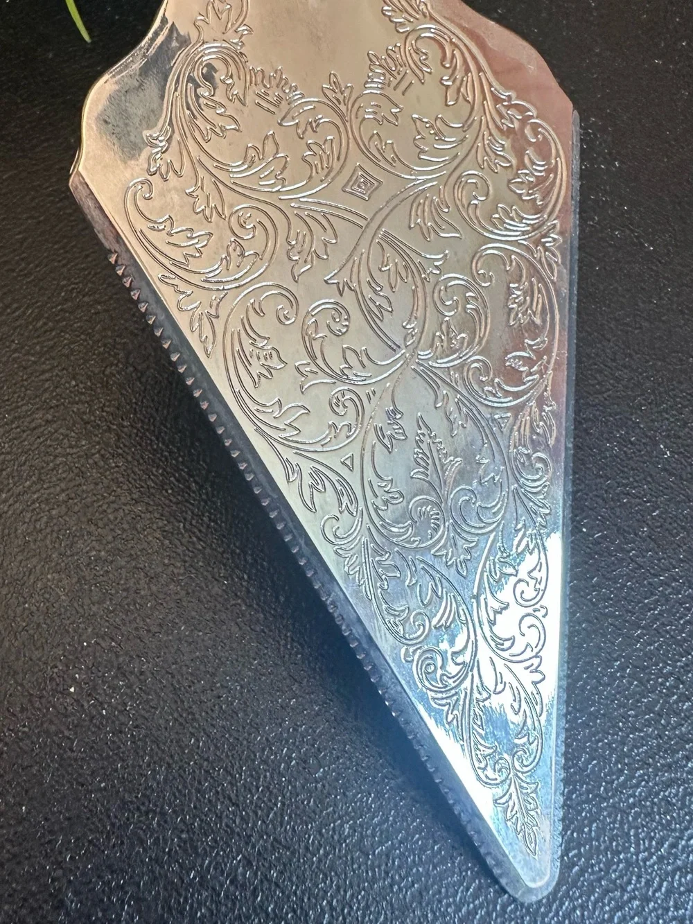 Vintage Silver Plated Pie Server Stamped Italy